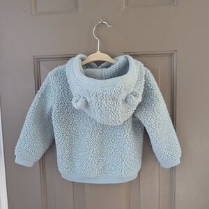 Carter's Light Blue Sherpa Hoodie 12M